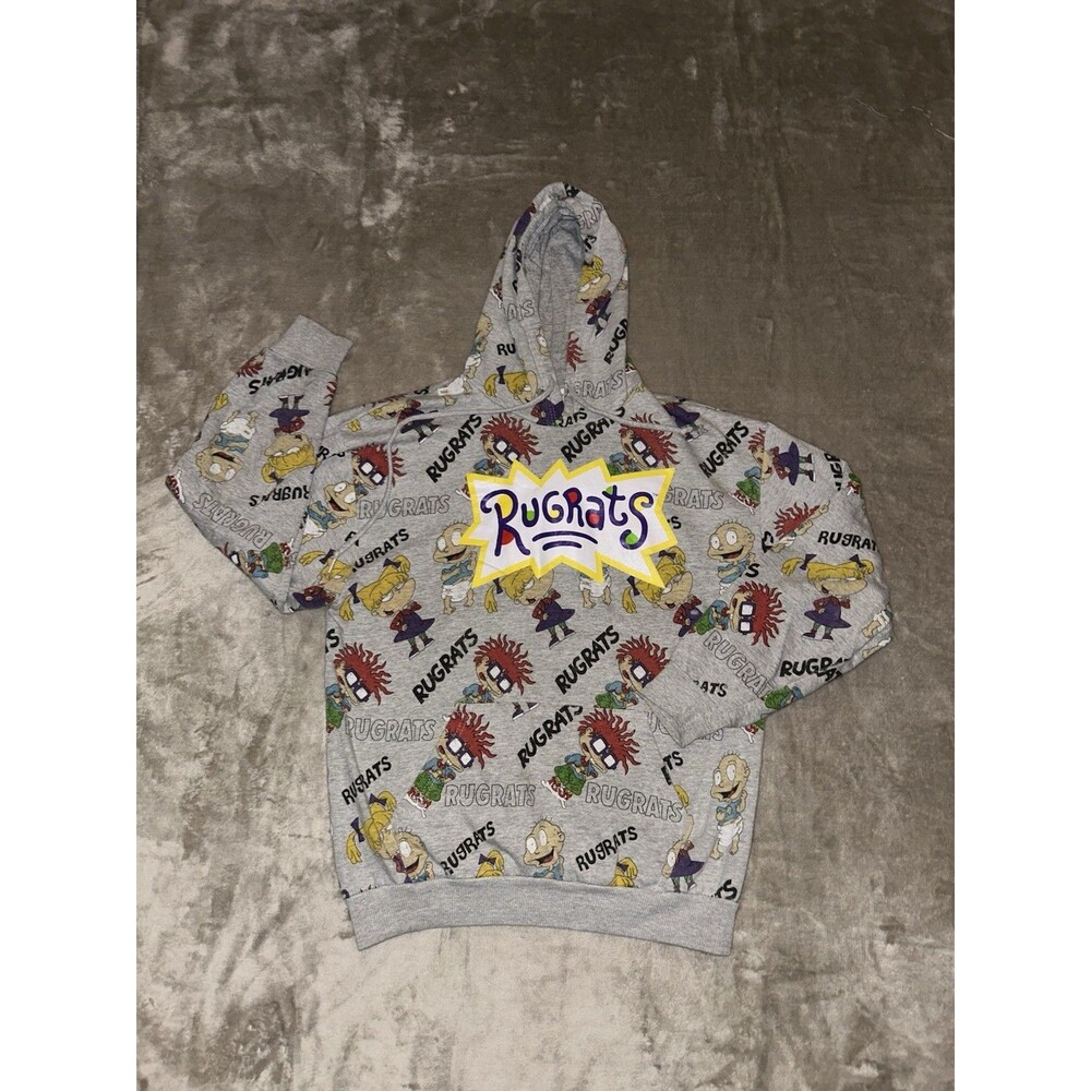 Nickelodeon Rugrats Adult L Hoodie Sweatshirt Logo And Characters